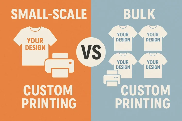Small-Scale vs Bulk Custom Printing